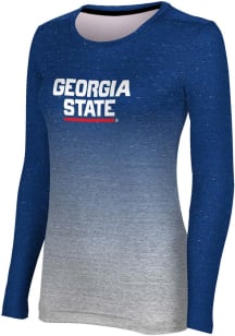 ProSphere Georgia State Panthers Womens Blue Ombre LS Tee