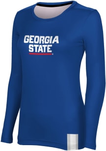 ProSphere Georgia State Panthers Womens Blue Solid LS Tee