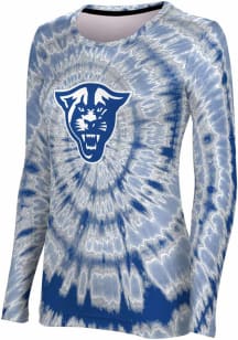 ProSphere Georgia State Panthers Womens Blue Tie Dye LS Tee
