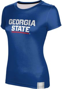 ProSphere Georgia State Panthers Womens Blue Solid Short Sleeve T-Shirt