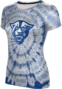 ProSphere Georgia State Panthers Womens Blue Tie Dye Short Sleeve T-Shirt