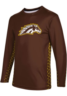 ProSphere Western Michigan Broncos Brown Geometric Long Sleeve T Shirt