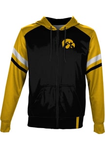 Mens Iowa Hawkeyes Black ProSphere Old School Light Weight Jacket