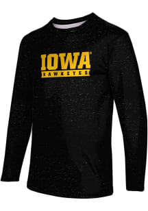 Mens Iowa Hawkeyes Black ProSphere Heather Tee