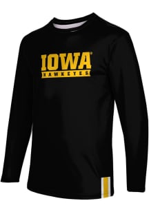 Mens Iowa Hawkeyes Black ProSphere Solid Tee