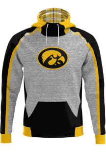 Mens Iowa Hawkeyes Black ProSphere Heritage Hooded Sweatshirt