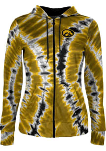 Womens Iowa Hawkeyes Black ProSphere Tie Dye Light Weight Jacket