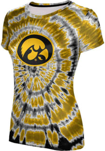 Iowa Hawkeyes Black ProSphere Tie Dye Short Sleeve T-Shirt