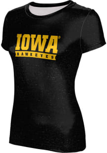 Iowa Hawkeyes Black ProSphere Heather Short Sleeve T-Shirt