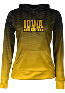 Womens Iowa Hawkeyes Black ProSphere Zoom Hooded Sweatshirt