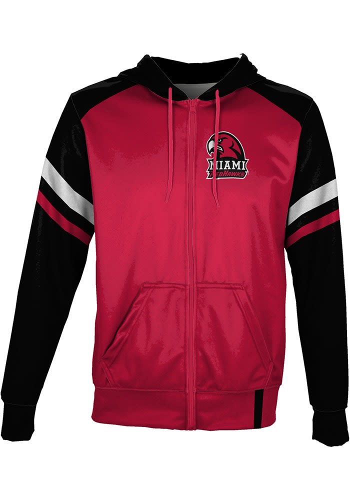 ProSphere Miami RedHawks Mens Red Old School Light Weight Jacket