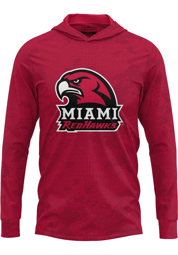 ProSphere Miami RedHawks Mens Red Disrupter Long Sleeve Hoodie