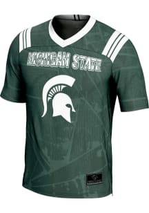 Mens Michigan State Spartans Green ProSphere Vigor Football Jersey