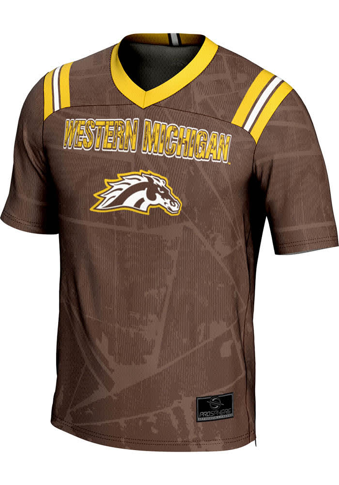 ProSphere Mens BROWN Western Michigan Broncos Vigor Jersey - 77675035