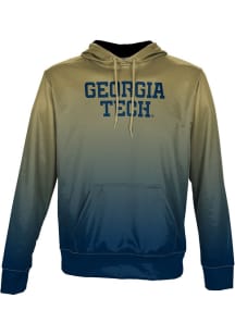 ProSphere GA Tech Yellow Jackets Mens Gold Zoom Long Sleeve Hoodie