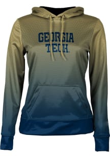 ProSphere GA Tech Yellow Jackets Womens Gold Zoom Hooded Sweatshirt