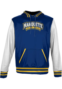 ProSphere Marquette Golden Eagles Youth Blue Letterman Long Sleeve Hoodie