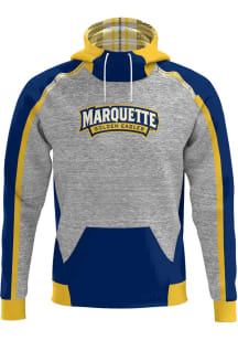ProSphere Marquette Golden Eagles Mens Blue Heritage Long Sleeve Hoodie