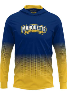 ProSphere Marquette Golden Eagles Mens Blue Hex Pro Long Sleeve Hoodie