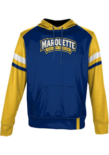 ProSphere Marquette Golden Eagles Mens Blue Old School Long Sleeve Hoodie