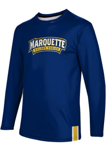 ProSphere Marquette Golden Eagles Blue Solid Long Sleeve T Shirt