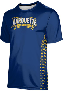 ProSphere Marquette Golden Eagles Blue Geometric Short Sleeve T Shirt