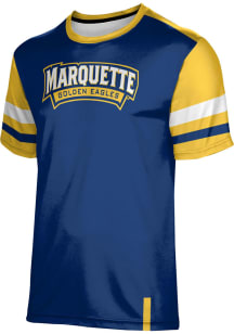 ProSphere Marquette Golden Eagles Blue Old School Short Sleeve T Shirt