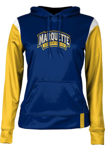 ProSphere Marquette Golden Eagles Womens Blue Tailgate Hooded Sweatshirt