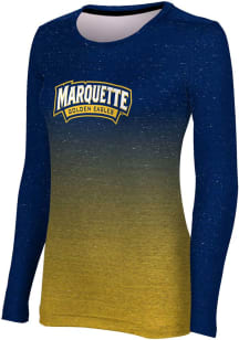 ProSphere Marquette Golden Eagles Womens Blue Ombre LS Tee