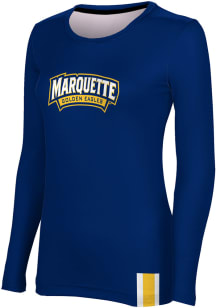 ProSphere Marquette Golden Eagles Womens Blue Solid LS Tee