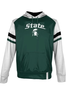 ProSphere Michigan State Spartans Youth Green Old School Long Sleeve Hoodie