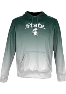 ProSphere Michigan State Spartans Youth Green Zoom Long Sleeve Hoodie