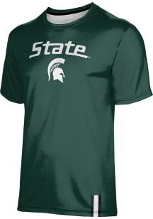 ProSphere Michigan State Spartans Youth Green Solid Short Sleeve T-Shirt