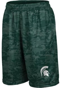 ProSphere Michigan State Spartans Mens Green Digital Shorts