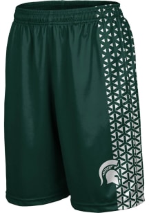 ProSphere Michigan State Spartans Mens Green Geometric Shorts