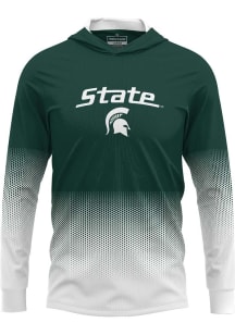 ProSphere Michigan State Spartans Mens Green Hex Pro Long Sleeve Hoodie