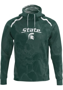 ProSphere Michigan State Spartans Mens Green Element Long Sleeve Hoodie