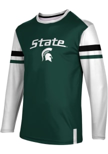 ProSphere Michigan State Spartans Green Old School Long Sleeve T Shirt