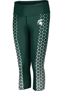 ProSphere Michigan State Spartans Womens Green Geometric Pants