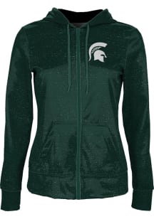 ProSphere Michigan State Spartans Womens Green Heather Light Weight Jacket