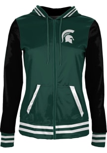 ProSphere Michigan State Spartans Womens Green Letterman Light Weight Jacket