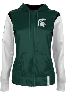 ProSphere Michigan State Spartans Womens Green Tailgate Light Weight Jacket