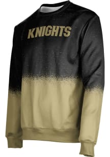 ProSphere UCF Knights Mens Black Spray Long Sleeve Crew Sweatshirt