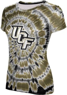 ProSphere UCF Knights Womens Black Tie Dye Short Sleeve T-Shirt