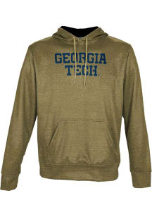 ProSphere GA Tech Yellow Jackets Youth Gold Heather Long Sleeve Hoodie