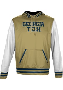 ProSphere GA Tech Yellow Jackets Youth Gold Letterman Long Sleeve Hoodie