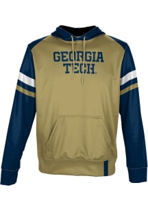 ProSphere GA Tech Yellow Jackets Youth Gold Old School Long Sleeve Hoodie