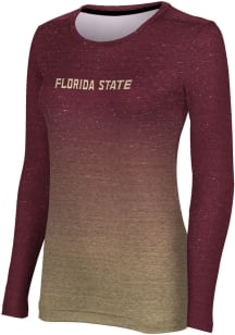 ProSphere Florida State Seminoles Womens Red Ombre LS Tee