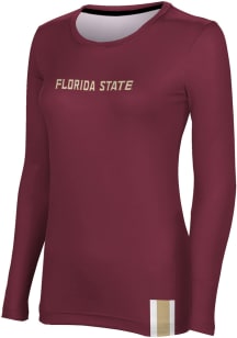 ProSphere Florida State Seminoles Womens Red Solid LS Tee