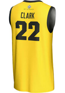 Caitlin Clark Mens Gold Iowa Hawkeyes Authentic Basketball Jersey
